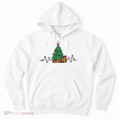 Heartbeat Christmas Holiday Hoodie