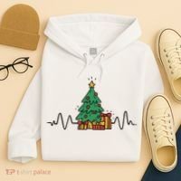 Heartbeat Christmas Holiday Hoodie thumb 4