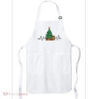 Heartbeat Christmas Holiday Apron thumb 0