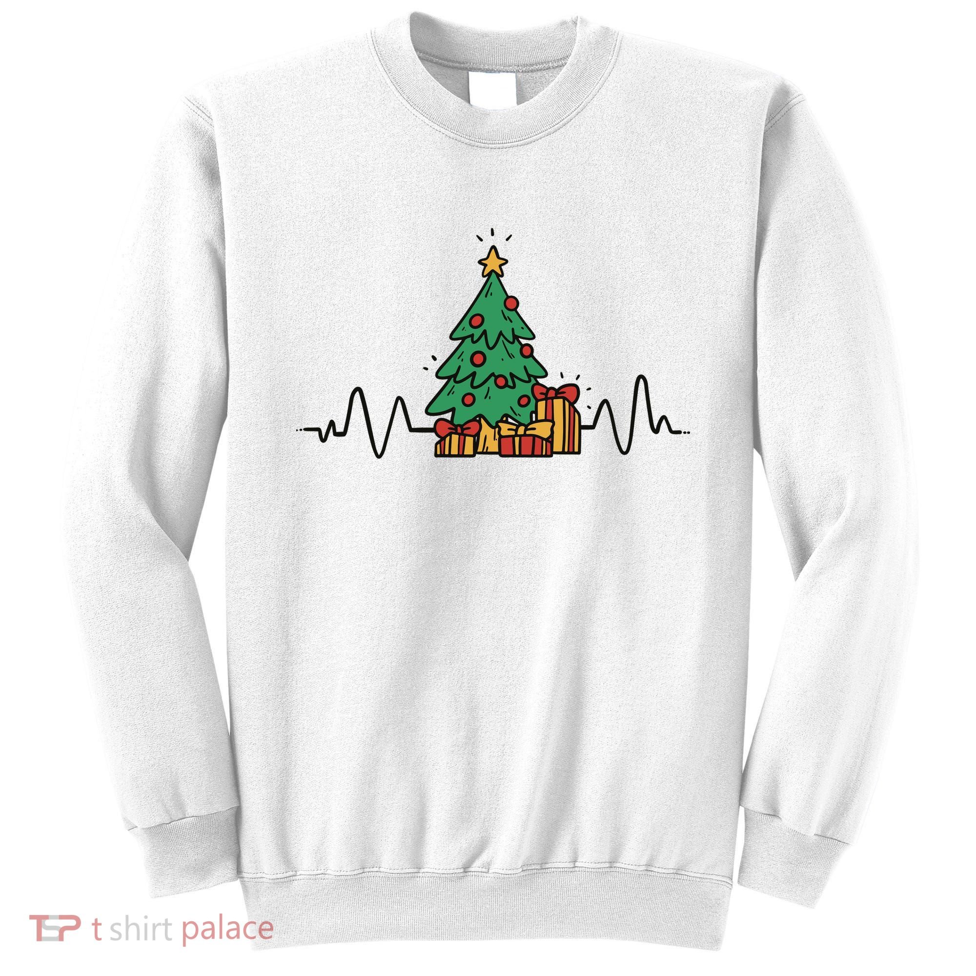 Heartbeat Christmas Holiday Sweatshirt