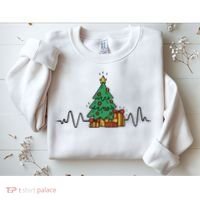 Heartbeat Christmas Holiday Sweatshirt thumb 2