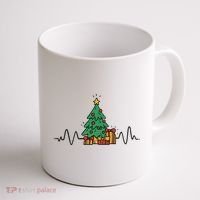 Heartbeat Christmas Holiday Coffee Mug thumb 1