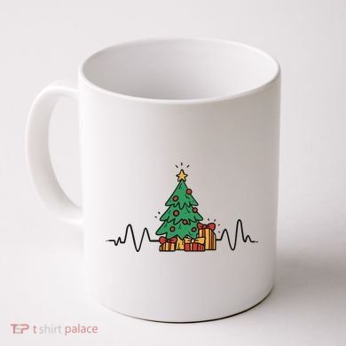 Heartbeat Christmas Holiday Coffee Mug