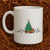 Heartbeat Christmas Holiday Coffee Mug thumb 2