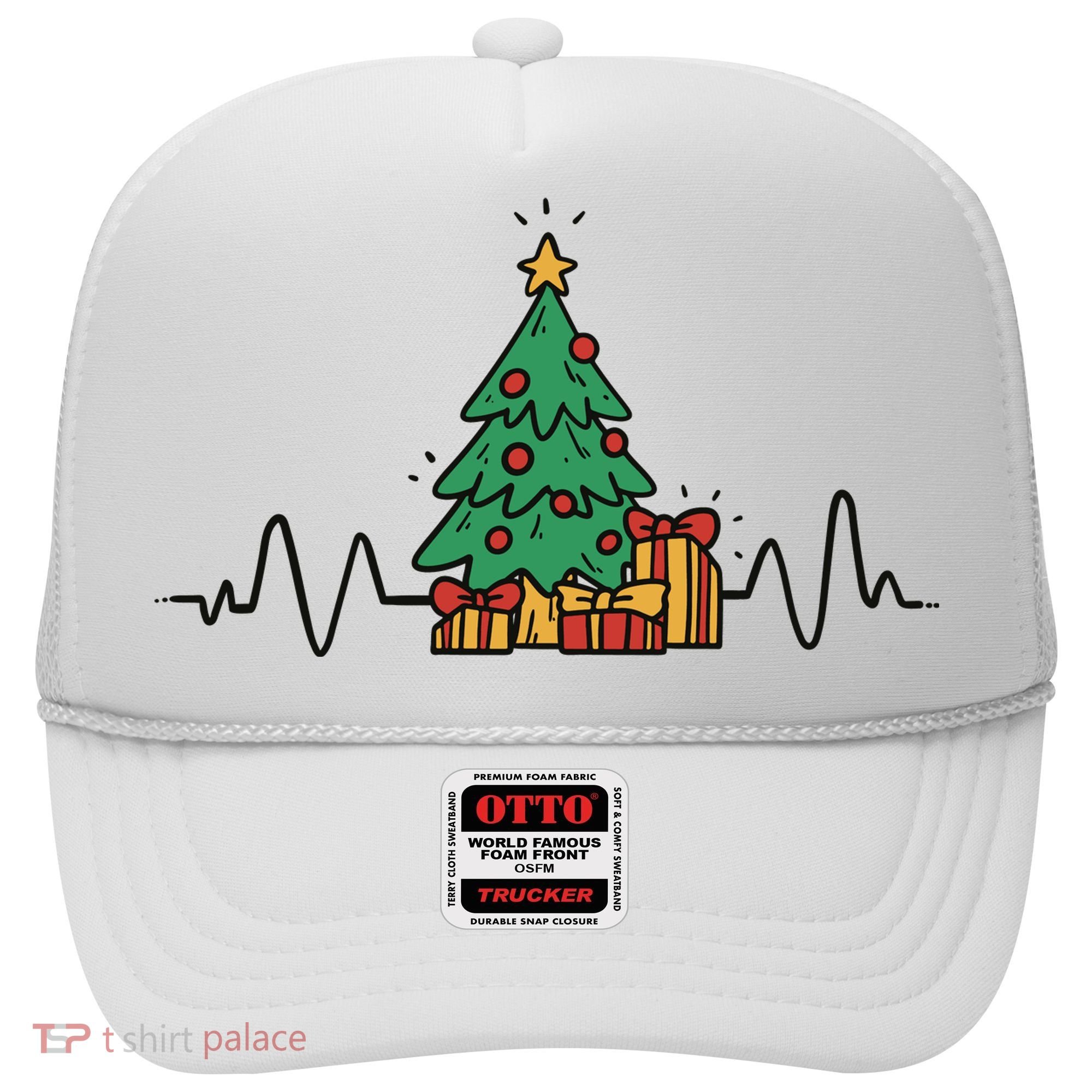 Heartbeat Christmas Holiday Hat