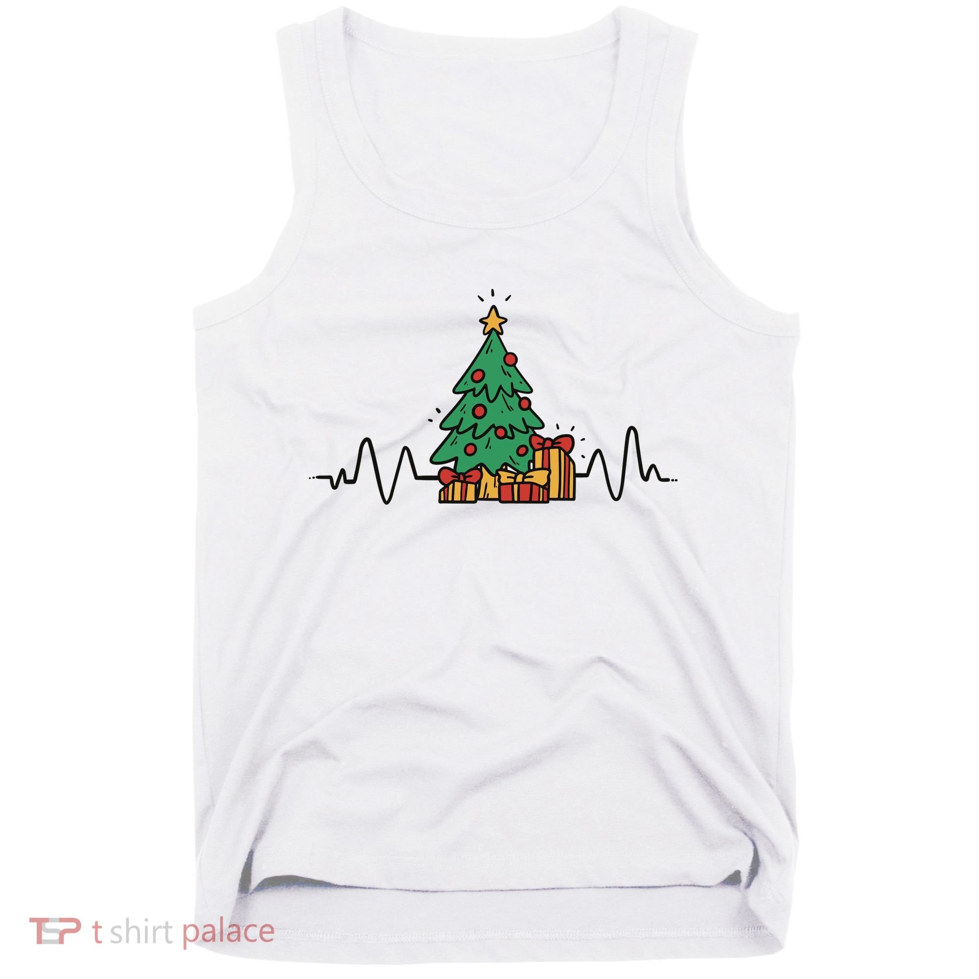 Heartbeat Christmas Holiday Tank Top