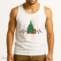 Heartbeat Christmas Holiday Tank Top thumb 3