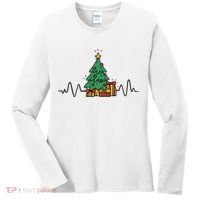 Heartbeat Christmas Holiday Women's Long Sleeve Shirt thumb 0