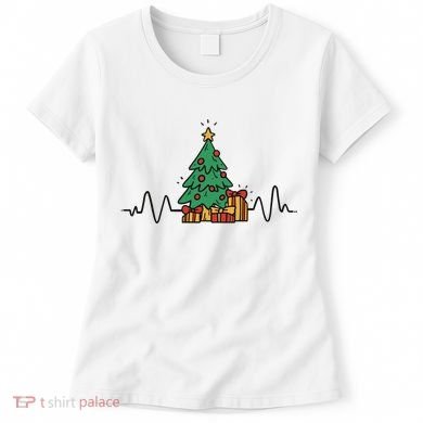 Heartbeat Christmas Holiday Women's T-Shirt