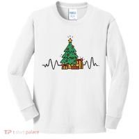 Heartbeat Christmas Holiday Kids Long Sleeve Shirt thumb 0