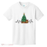Heartbeat Christmas Holiday Kids T-Shirt thumb 0