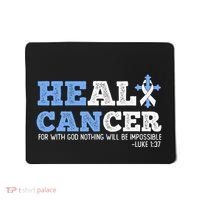 He Can Heal Cancer Lung Cancer Awareness Christian Religious Mousepad thumb 0