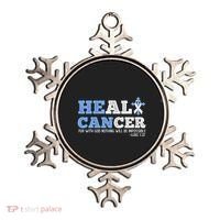 He Can Heal Cancer Lung Cancer Awareness Christian Religious Ornament thumb 0