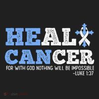 He Can Heal Cancer Lung Cancer Awareness Christian Religious Hat thumb 2