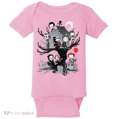 Horror Clubhouse Baby Bodysuit