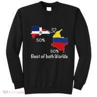 Half Colombian Half Dominican Flag Map Colombia Rd Dominican Sweatshirt thumb 0