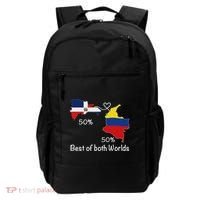 Half Colombian Half Dominican Flag Map Colombia Rd Dominican Backpack thumb 0