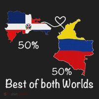 Half Colombian Half Dominican Flag Map Colombia Rd Dominican Tumbler thumb 3