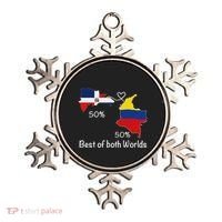 Half Colombian Half Dominican Flag Map Colombia Rd Dominican Ornament thumb 0