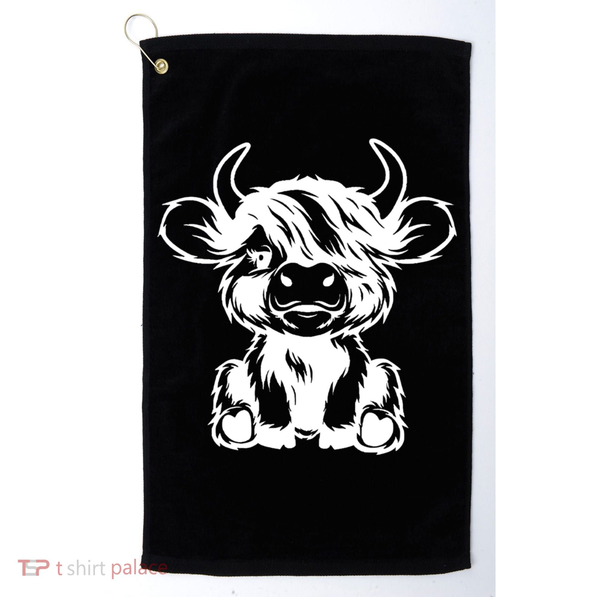 Highland Cow Golf Towel