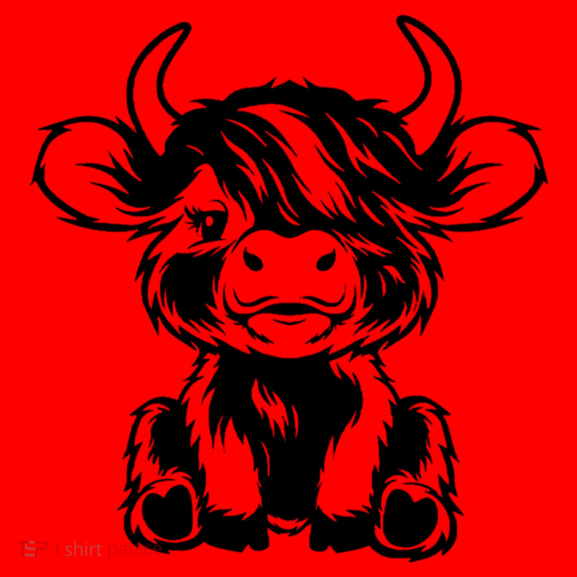 Highland Cow Santa Hat