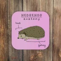 Hedgehog cute Hedgehogs Coaster thumb 0