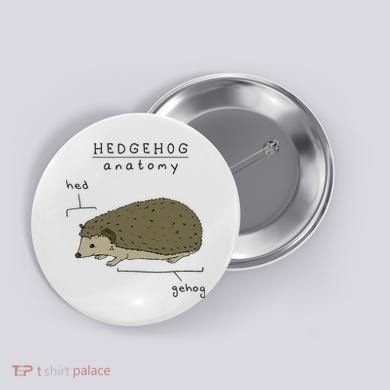 Hedgehog cute Hedgehogs Button