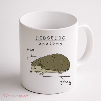 Hedgehog cute Hedgehogs Coffee Mug back