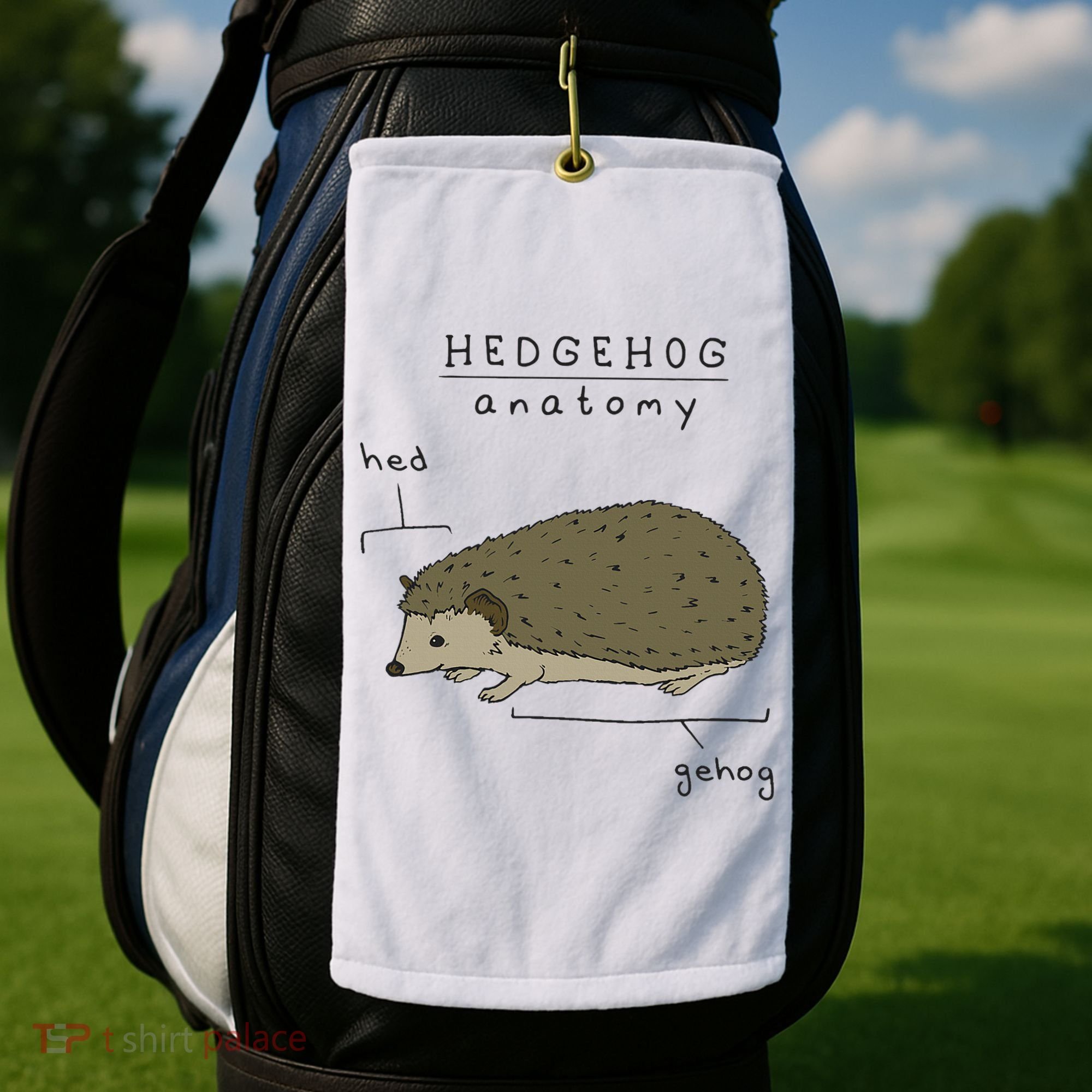 Hedgehog cute Hedgehogs Golf Towel