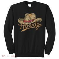 Howdy Cowboy Hat Funny Western Rodeo Sweatshirt thumb 0