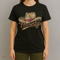 Howdy Cowboy Hat Funny Western Rodeo T-Shirt thumb 4