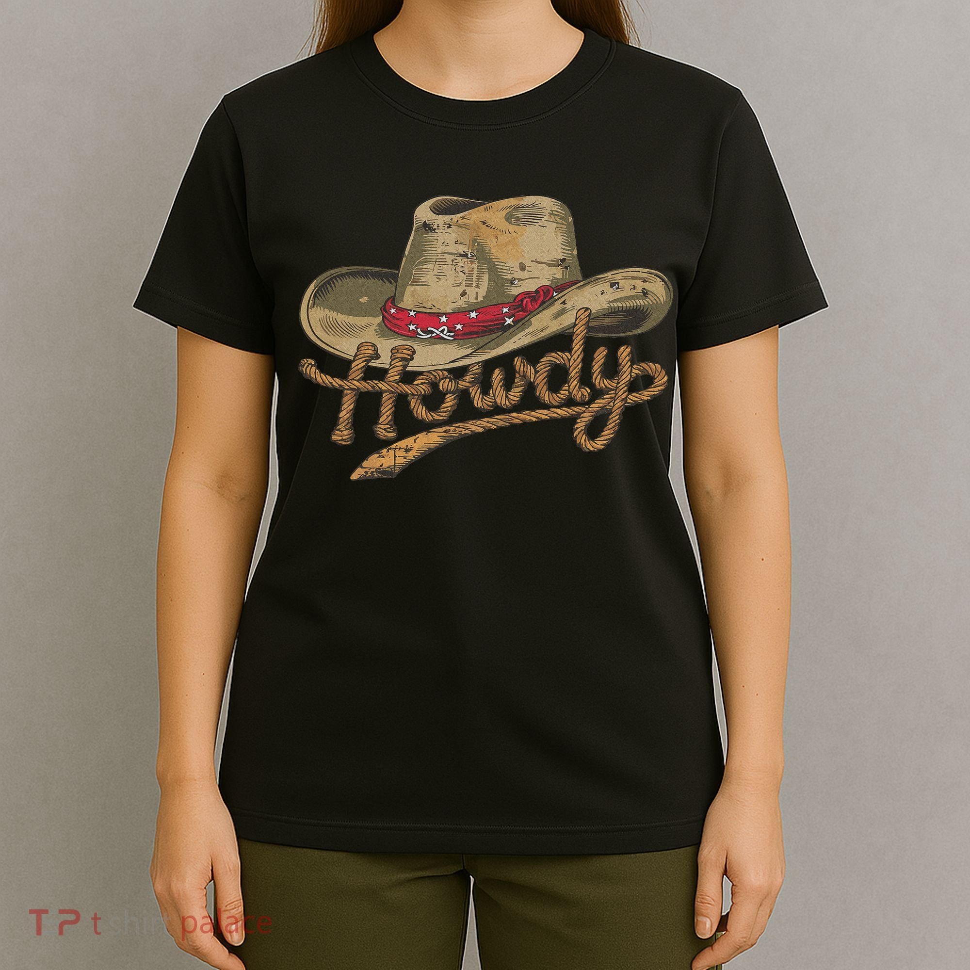 Howdy Cowboy Hat Funny Western Rodeo T-Shirt