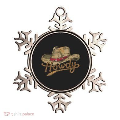 Howdy Cowboy Hat Funny Western Rodeo Ornament