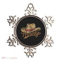 Howdy Cowboy Hat Funny Western Rodeo Ornament thumb 0
