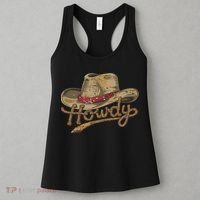 Howdy Cowboy Hat Funny Western Rodeo Women's Tank Top thumb 3