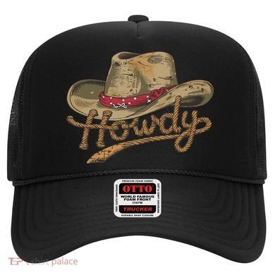 Howdy Cowboy Hat Funny Western Rodeo Hat