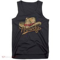 Howdy Cowboy Hat Funny Western Rodeo Tank Top thumb 0