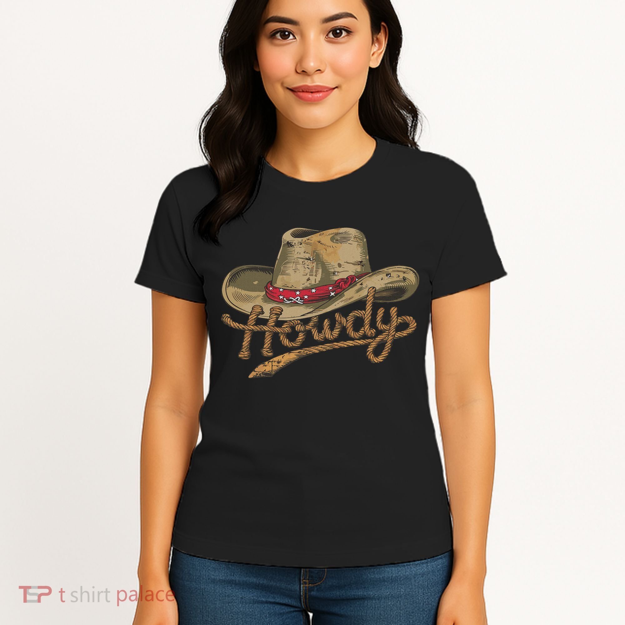 Howdy Cowboy Hat Funny Western Rodeo Women's T-Shirt