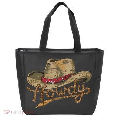 Howdy Cowboy Hat Funny Western Rodeo Tote Bag