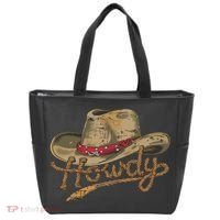 Howdy Cowboy Hat Funny Western Rodeo Tote Bag thumb 0