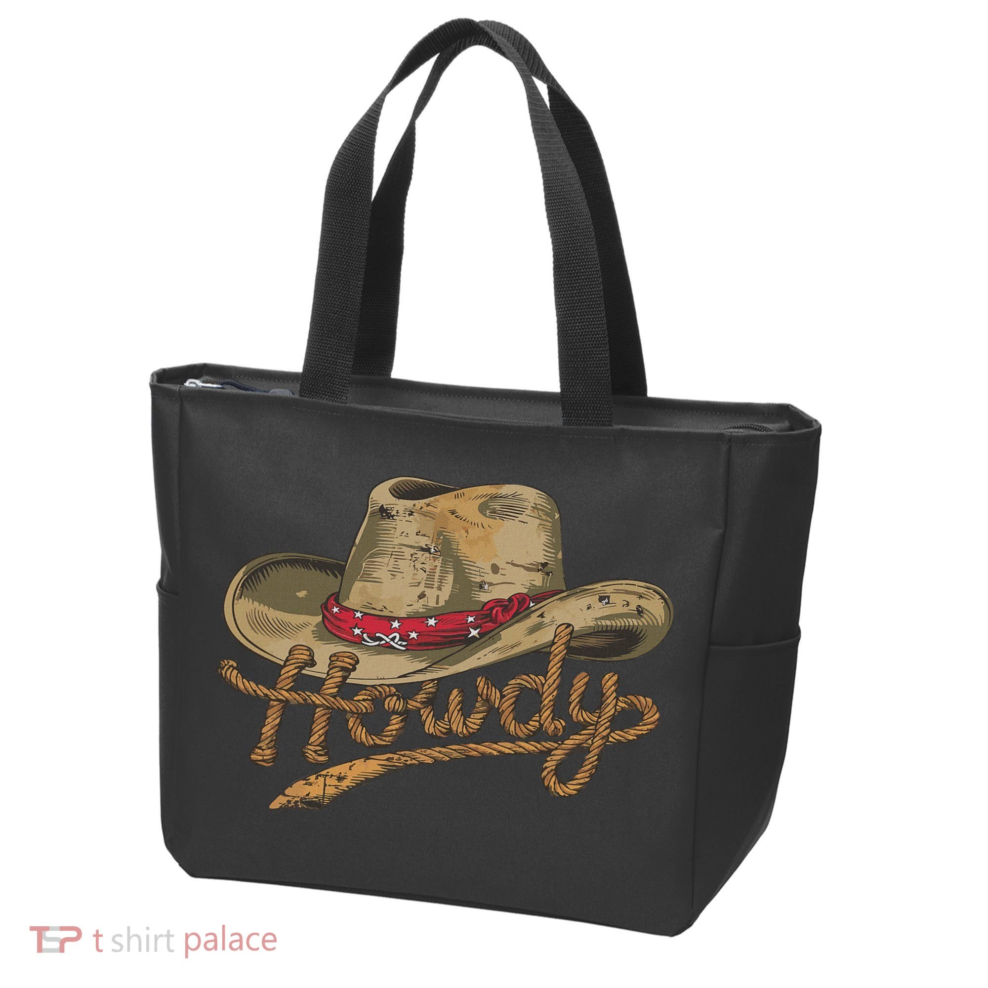 Howdy Cowboy Hat Funny Western Rodeo Tote Bag