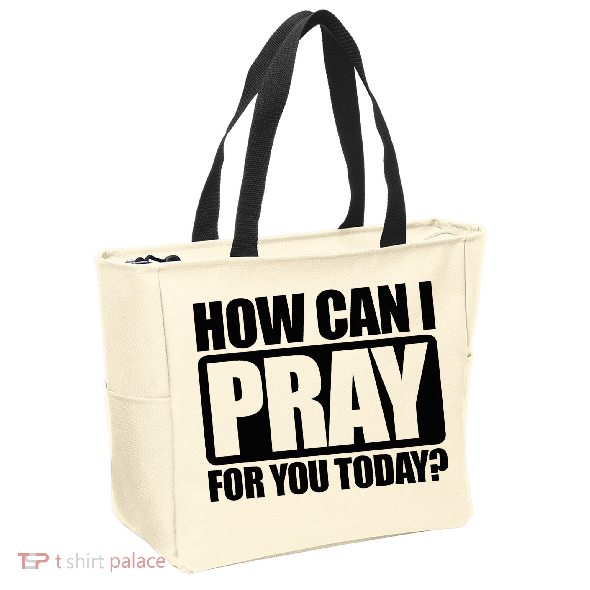 How Can I Pray For You Christian Faith Jesus Tote Bag