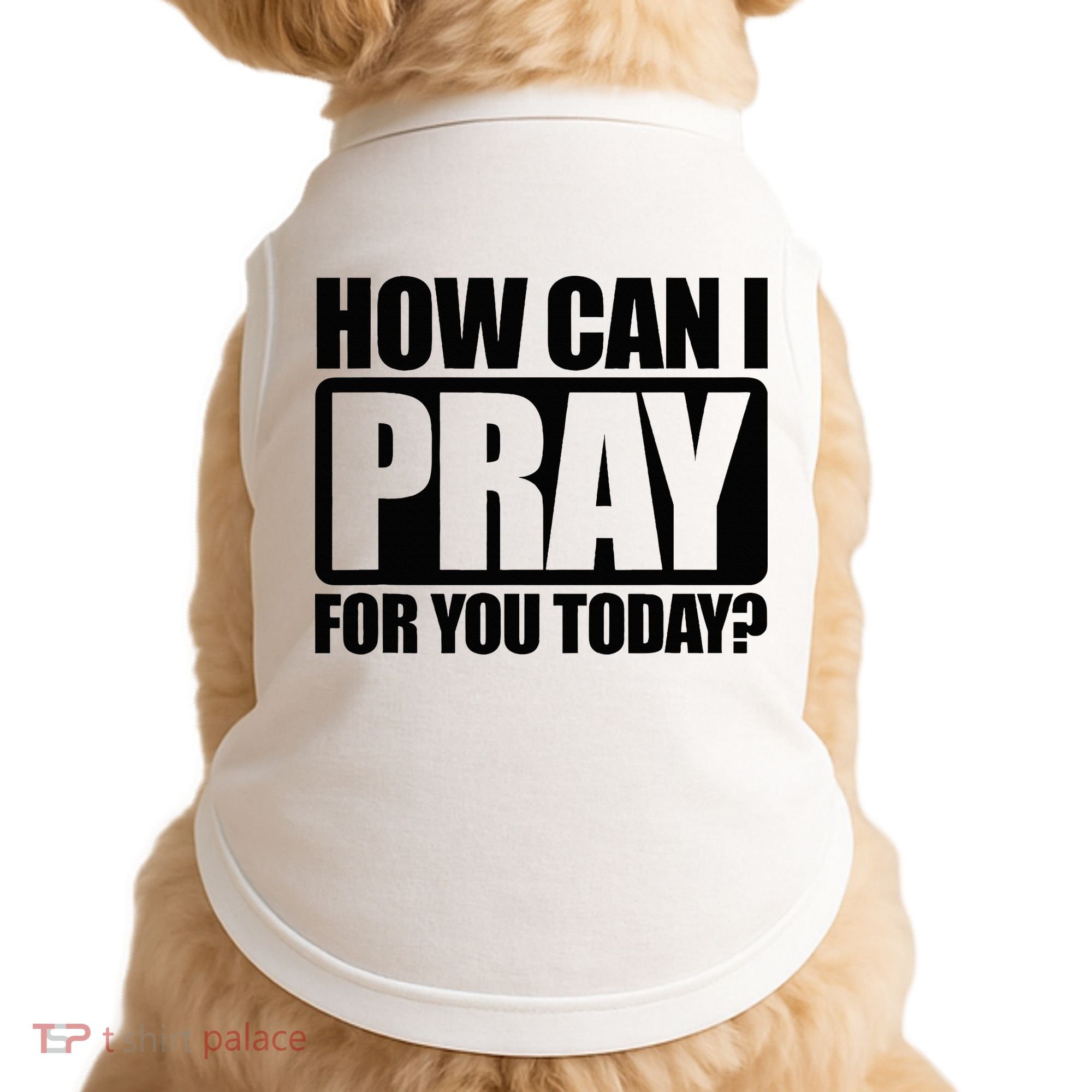 How Can I Pray For You Christian Faith Jesus Doggie Tank