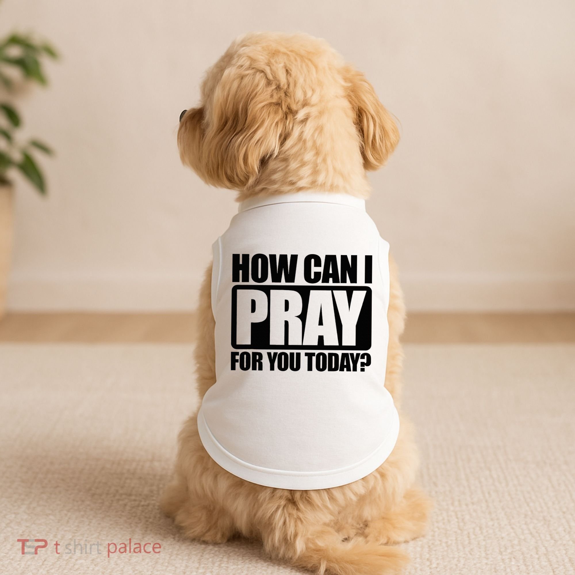 How Can I Pray For You Christian Faith Jesus Doggie Tank