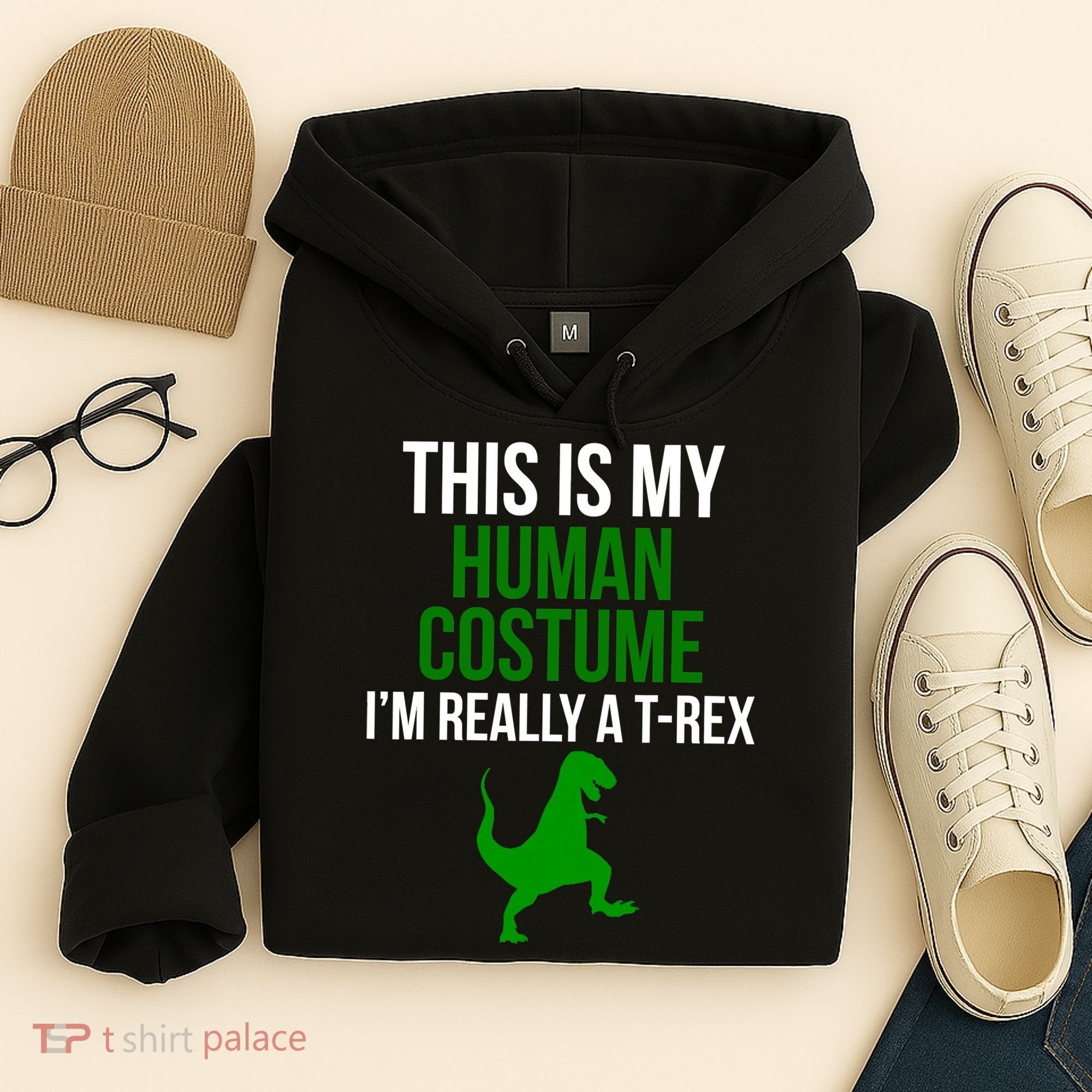 Human Costume I'm Really A TRex Funny Halloween Hoodie