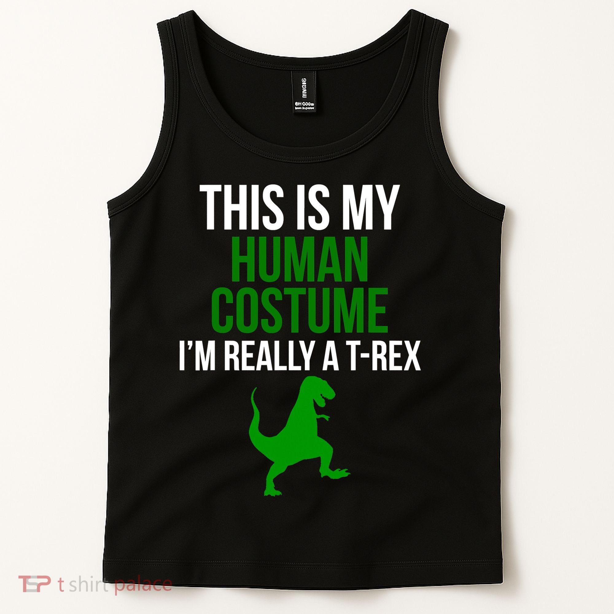 Human Costume I'm Really A TRex Funny Halloween Tank Top