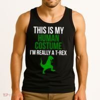 Human Costume I'm Really A TRex Funny Halloween Tank Top thumb 3