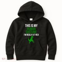 Human Costume I'm Really A TRex Funny Halloween Kids Hoodie thumb 0