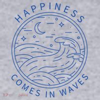 Happiness Comes In Waves Wave Surfer Surf Ocean Beach Lover Women's Sweatshirt thumb 2