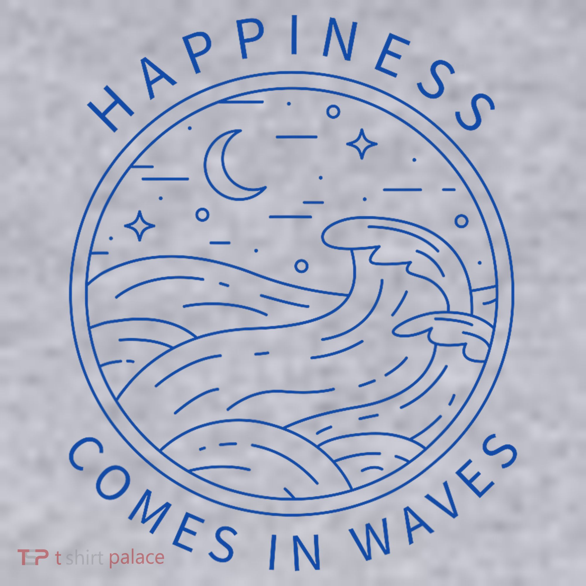 Happiness Comes In Waves Wave Surfer Surf Ocean Beach Lover Women's Sweatshirt